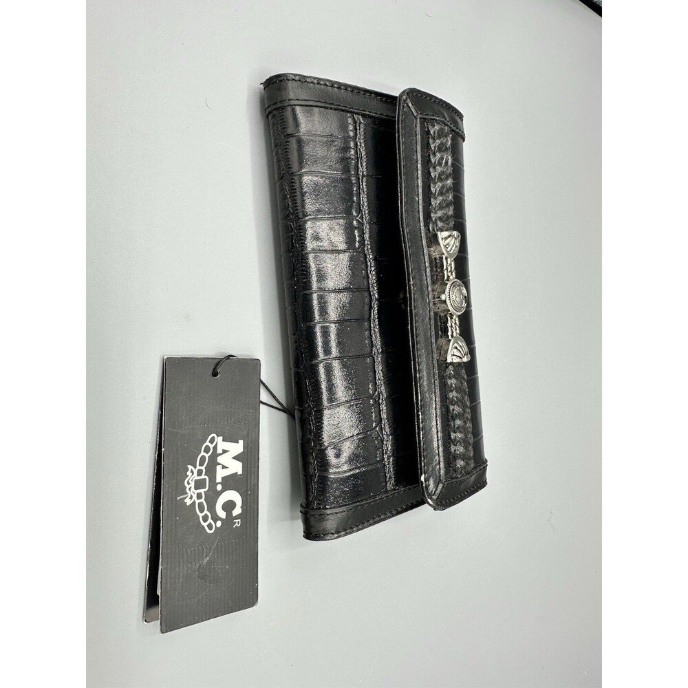 MC (Marc Chantal) Black crocodile wallet New With Tags‎